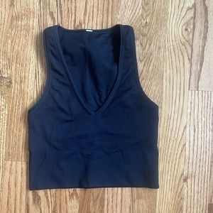 Athleta aurora crop, black size XS